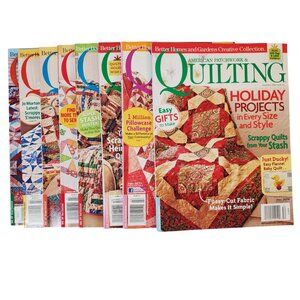 Quilting Magazines Lot of 8. Dates 2009-2013 "American Patchwork & Quilting"